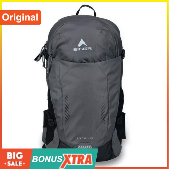 Tas Eiger HYDRA 15 HYDROPACK Bag Grey Abu 91000 6882 Original Ransel