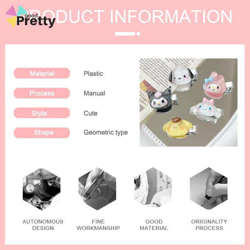 Klip Duckbill Gadis Lucu Musim Panas Jepit Rambut Mini Glitter Manis Hiasan Kepala Kartun Serbaguna - PD