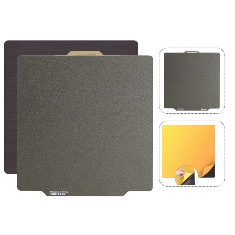 Zzz Untuk Bambu Lab x1 P1P Build Plate PEI 276x258mm Ditingkatkan Dua Sisi Bertekstur PEI Spring Sheet 3D Printer Part