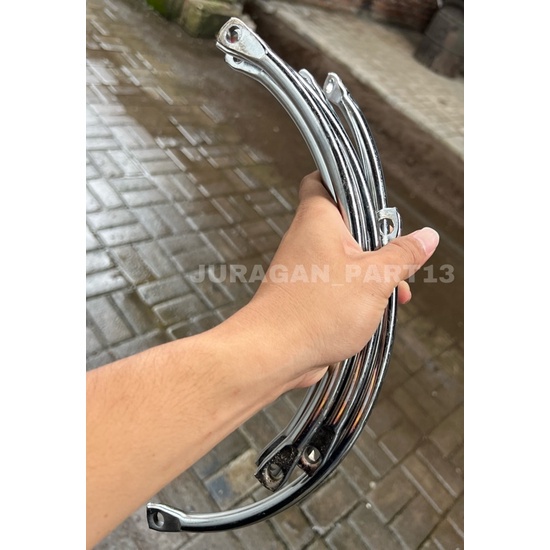 PANGKON KNALPOT C PANJANG 27CM 22CM 25CM 30CM  BESI PNP MOTOR CB GL MP TIGER