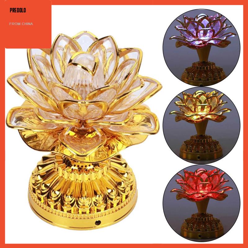 [Predolo] Lampu Lotus Lamp Light Portable Untuk Dekorasi Rumah Candi