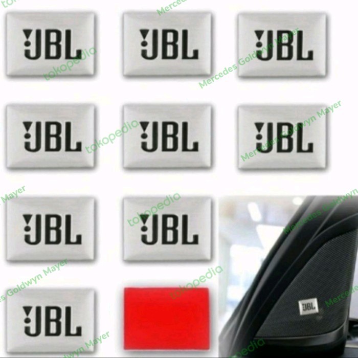 

Emblem Sticker Logo JBL 3D Alumunium Sticker Decals Audio Speaker JBL
