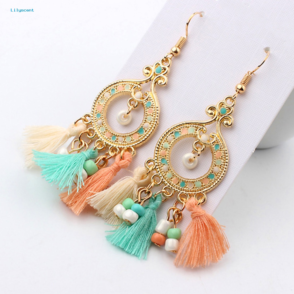 Lilyscent Alloy Women Earrings Untuk Wanita Hias Anting Fashion Tidak Alergi