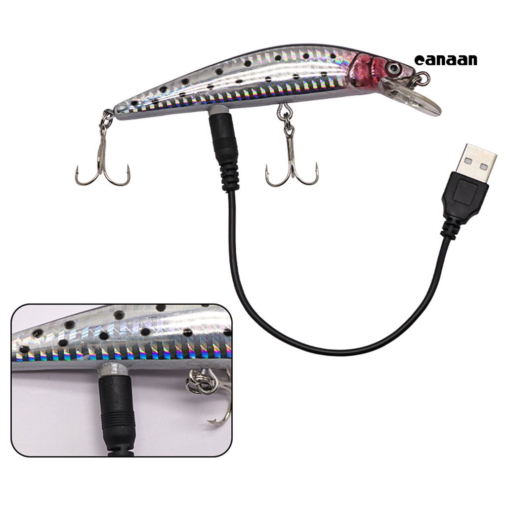 Cnn-usb Rechargeable Fishing Lure Getaran Umpan Bionic Palsu Elektrik Tackle Hook