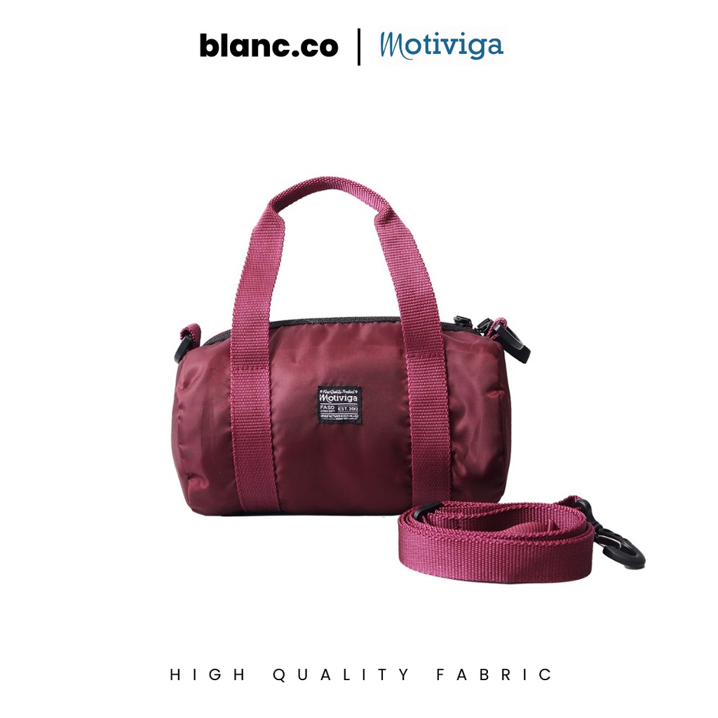 Motiviga - Mini Cylindric Barrel Sling Bag Maroon