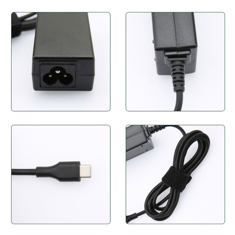 Zzz Untuk Lenovo 45W 20V 2 25A Tipe C AC Charger PC Laptop Power Supply Adaptor Kabel