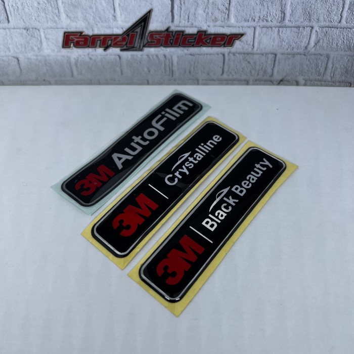 Stiker kaca film 3M timbul Sticker kaca film 3M new - 3M AutoFILM