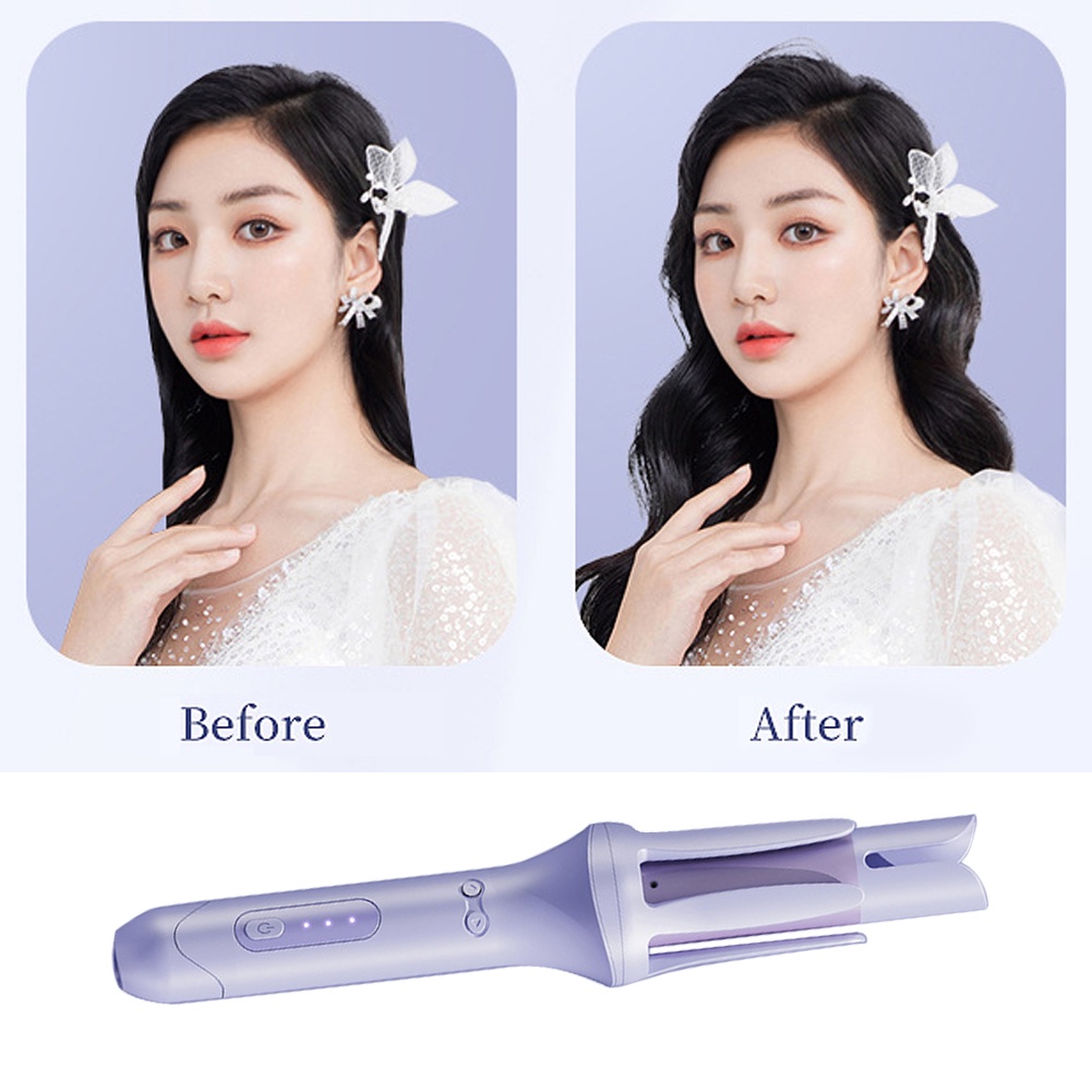 Automatic Curling Iron Automatic Hair Curler Alat Pengeriting Rambut Otomatis Gaya Ion negatif tidak melukai rambut