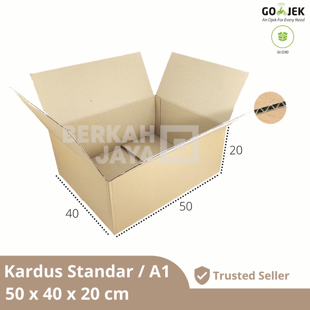 

Kardus / Box / Karton / Kotak / Dus Packing Besar – 50 X 40 X 20 cm