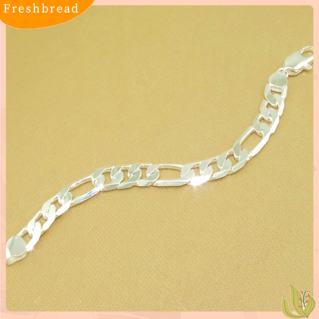 &lt; Freshbread &gt; Pria Gelang Rantai Hip Hop Perhiasan Electroplating Bright Luster Bangle Hadiah Ulang Tahun