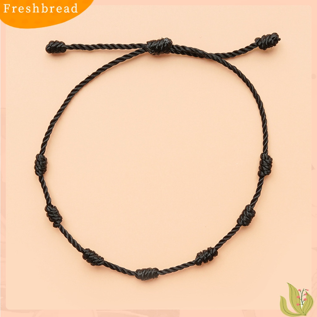 &lt; Freshbread &gt; 7simpul Tali Kuat Unisex Gelang Klasik Adjustable Beruntung Braided Bracelet Perhiasan Aksesoris