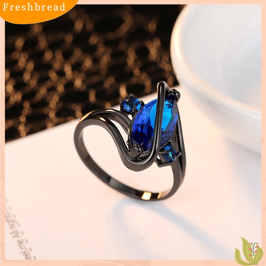 &lt; Freshbread &gt; Finger Band Retro Electroplating Kristal Imitasi Hypoallergenic Geometris Berdandan Sentuhan Kulit Berbentuk S Cincin Buku Jari Wanita Untuk Pakaian Sehari-Hari