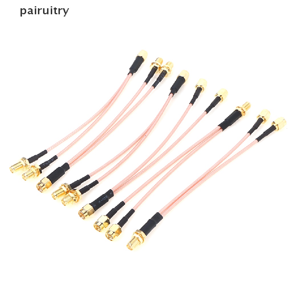 Prt SMA to 2X SMA Male Female Y type Splitter Combiner Jumper Kabel Kuncir PRT