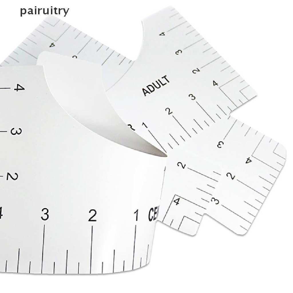 Prt 4pcs T-Shirt Alignment Guide Ruler Alat Perata Kaos Untuk PRT Desain Pusat