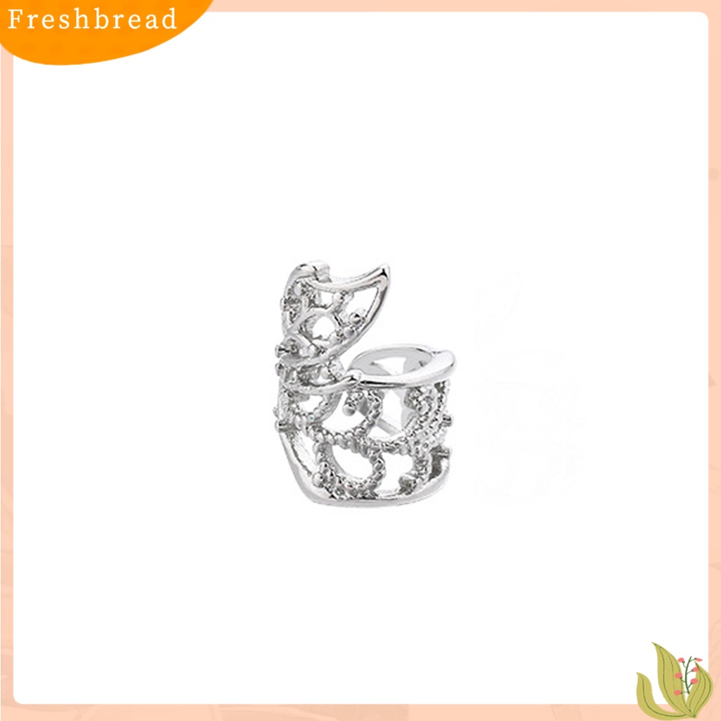 &lt; Freshbread &gt; 1Pc Manset Telinga Non-Piercing Hypoallergenic High Gloss Cantik Mini Hadiah Fashion Perhiasan Berongga Kupu-Kupu Klip Bungkus Tulang Rawan Anting-Anting Untuk Harian