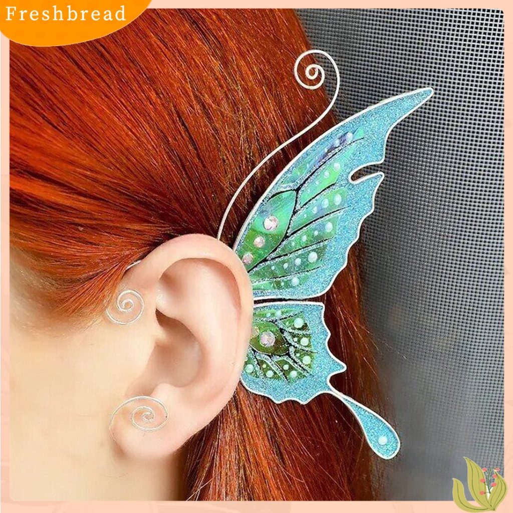 &lt; Freshbread &gt; 1Pc Bungkus Telinga Eye-catching Mudah Dipakai Metal Bentuk Hewan Cincin Telinga Indah Untuk Wanita