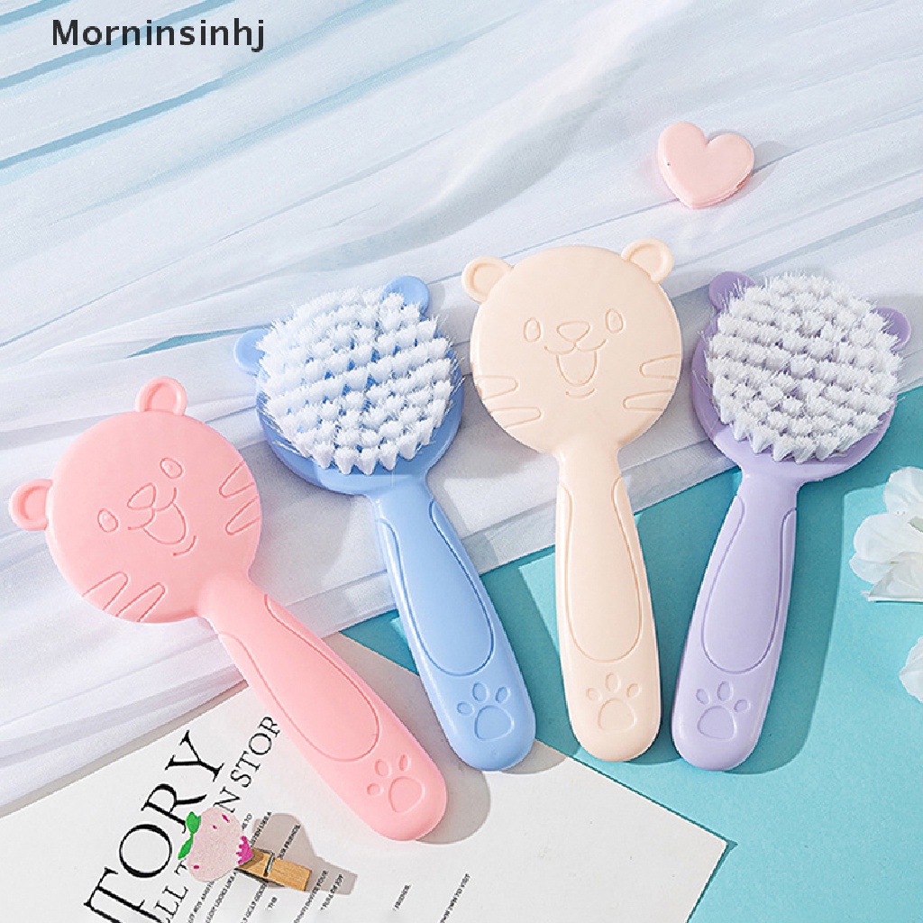 Mornin 2Pcs/Set Set Set Sikat Dan Sisir Rambut Anak Bayi Newborn &amp; Balita Bulu Lembut id