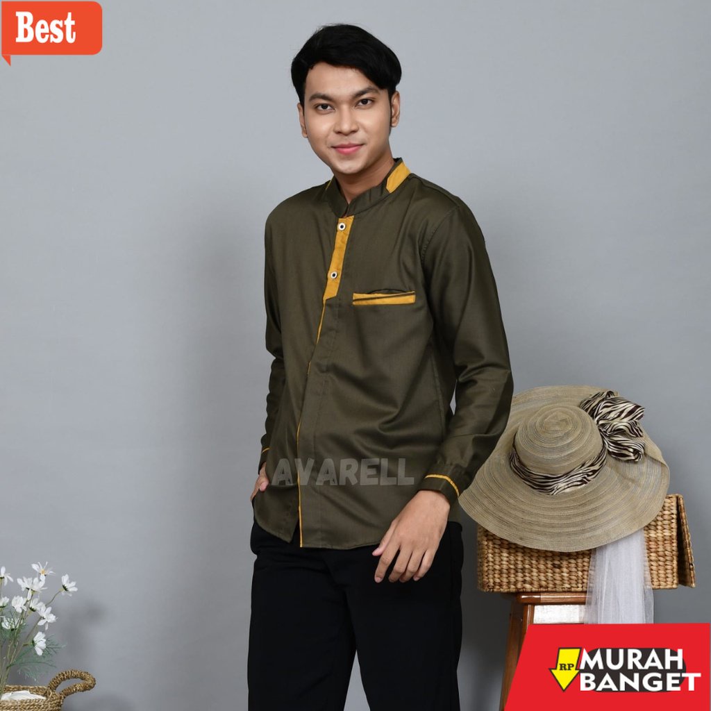 Kemeja untuk lebaran terbaru- "SAMASE PEJE by AVARELL" Baju Kemeja Koko Kemko Fashion Muslim Kurta P