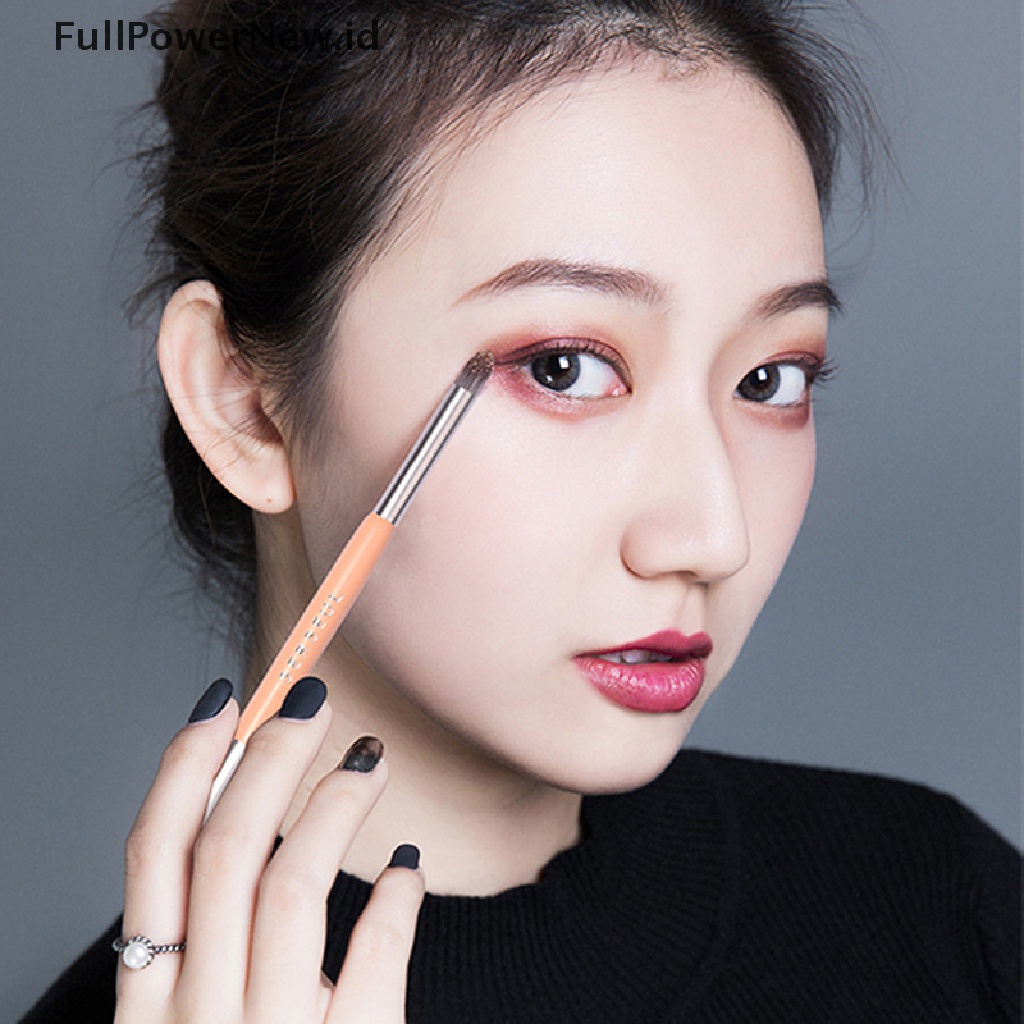 Power 1PC Sikat Pewarna Mata Dua Ujung Noda Detail Highlight Brush Alat Makeup ID
