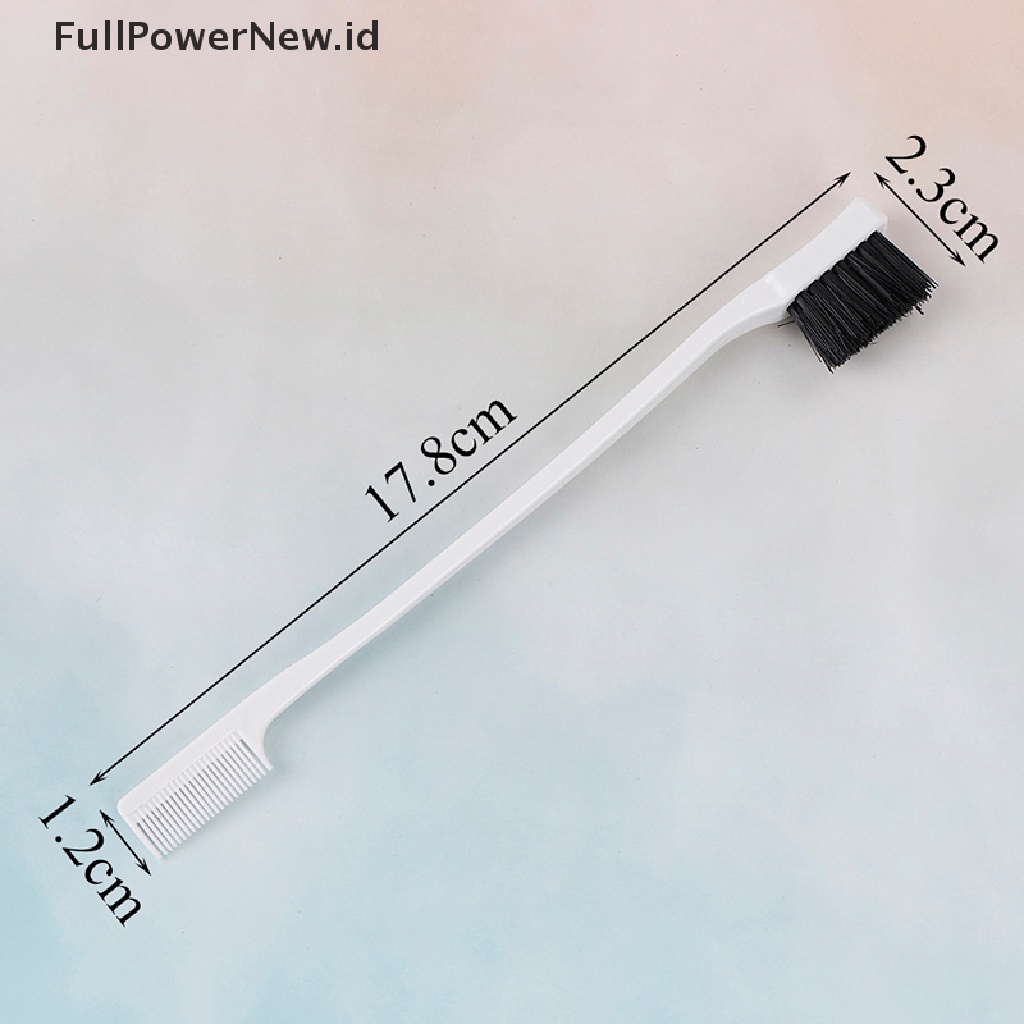 Power Berguna Wanita Sikat Kontrol Tepi Sisir Dua Sisi hair gel Halus natural look ID