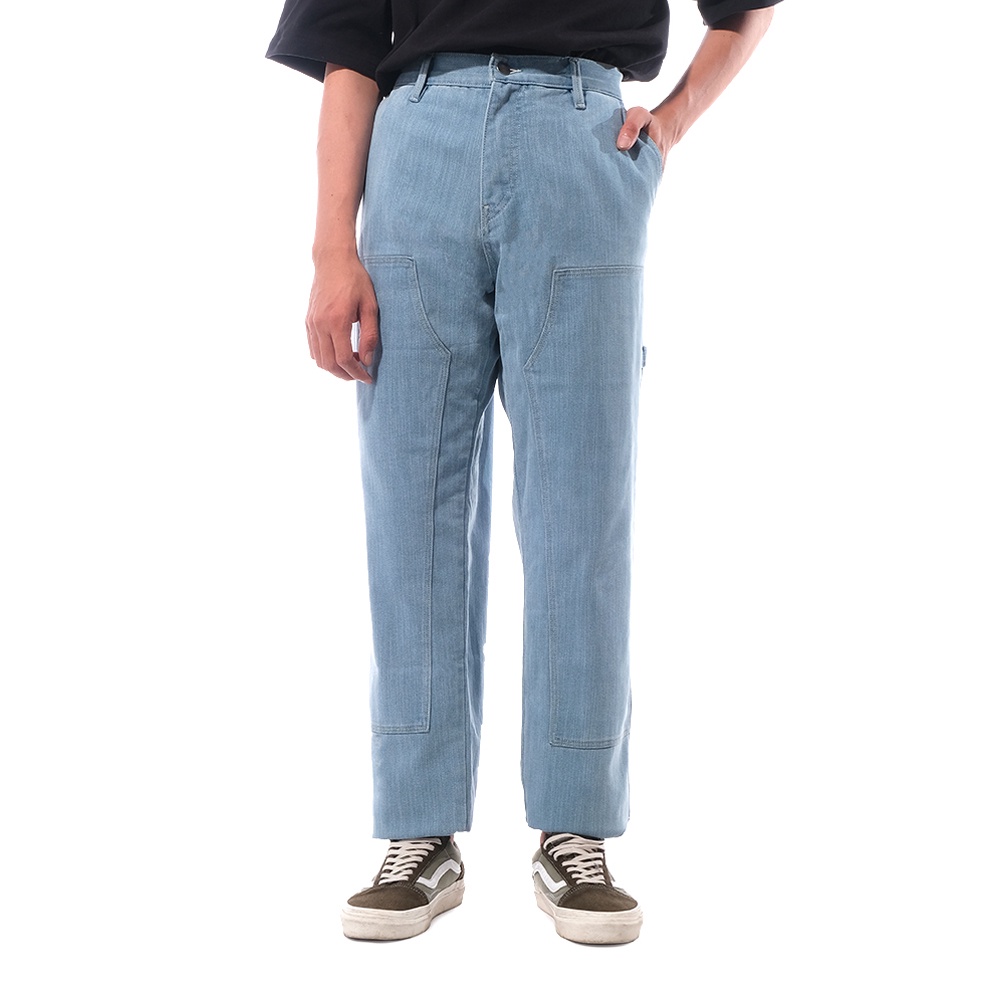 Stussy Denim Work Pants Washed Light Blue