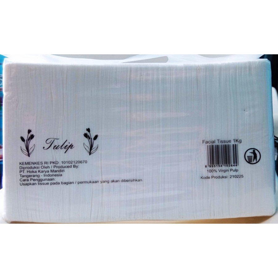 Tulip Facial Tissue 1Kg / Tisu Wajah / Tissue TULIP Facial Tissue Wajah lembut Tisu Wajah Murah