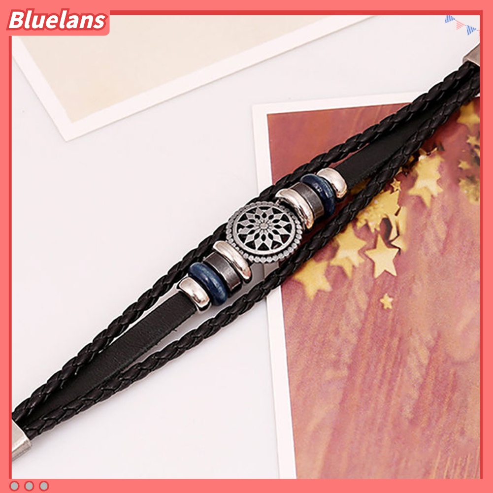 {In Stock} Wanita Pria Kulit Imitasi Lucu Keren Dikepang Cuff Gelang Perhiasan Punk Wristband