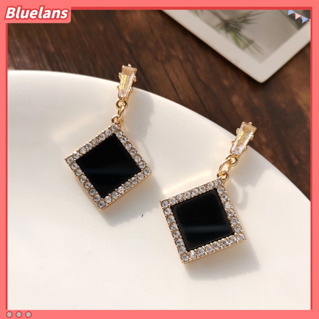 {In Stock} 1pasang Anting Menjuntai Hati Berlian Imitasi Perhiasan Gaya Korea Mutiara Imitasi Stud Earrings Hadiah Ulang Tahun
