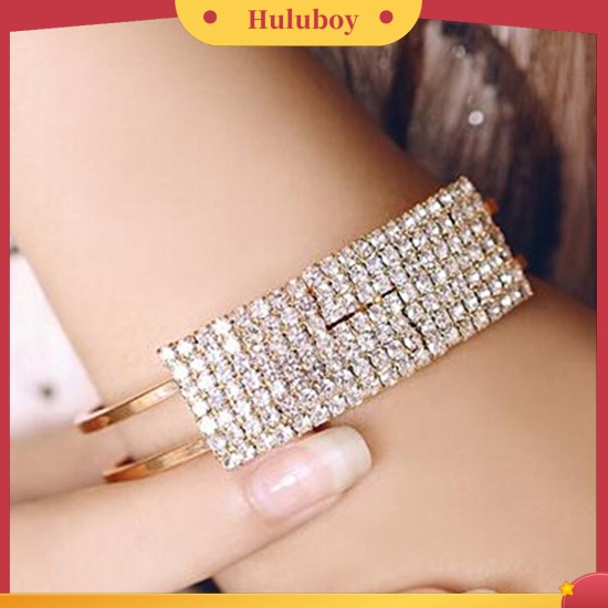 {Ready Stock} Baru Fashion Elegan Wanita Bangle Gelang Gelang Kristal Cuff Bling Lady Hadiah