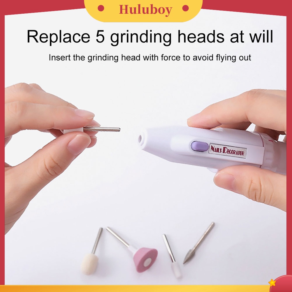 {In Stock} Mesin Bor Kuku Alat Paku Tembak Elektrik Portable Nail Sander Grinding Pen Untuk Rumah
