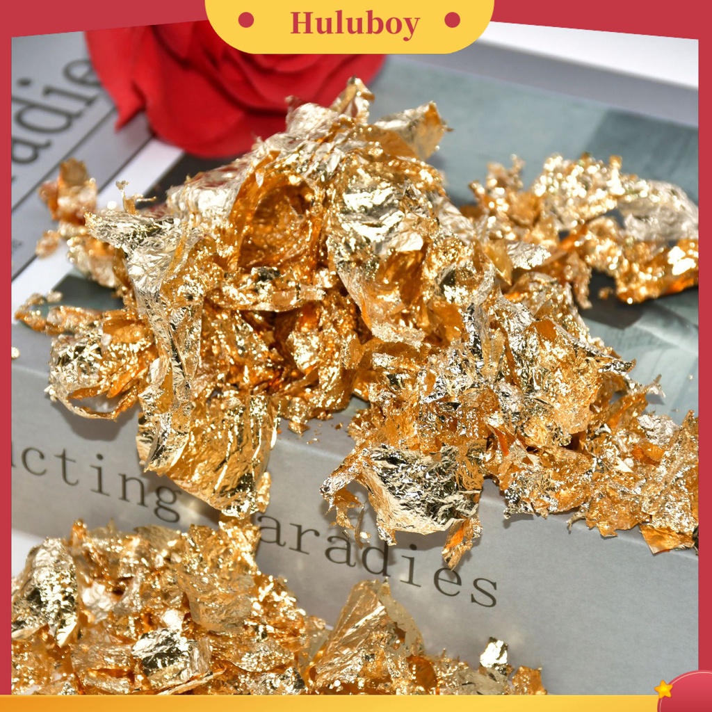 {In Stock} Foil Emas Ultra Tipis Mudah Di Aplikasikan 3warna Daun Kertas Foil Kuku DIY Untuk Lukisan
