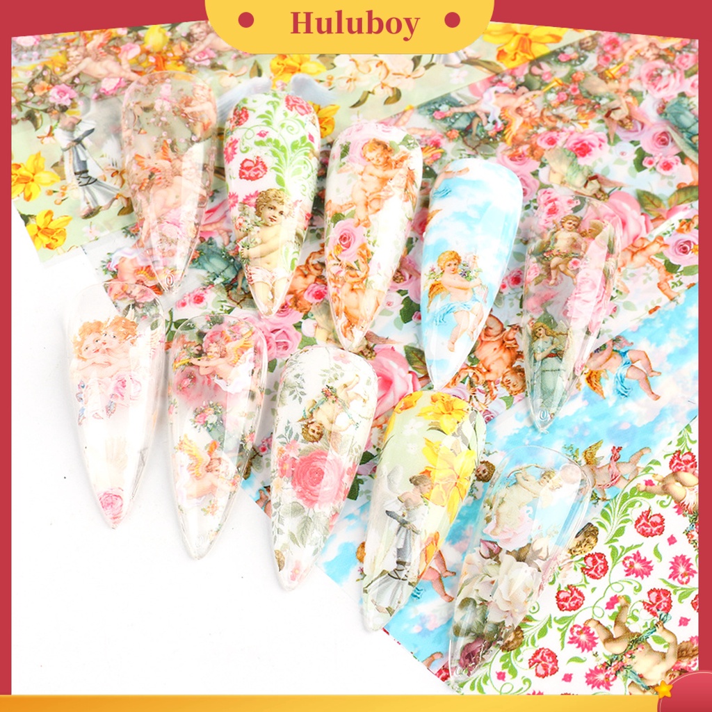 {In Stock} 10Pcs Stiker Kuku Motif Cupid Tahan Lama DIY Transfer Cupid Manicure Decor Untuk Wanita