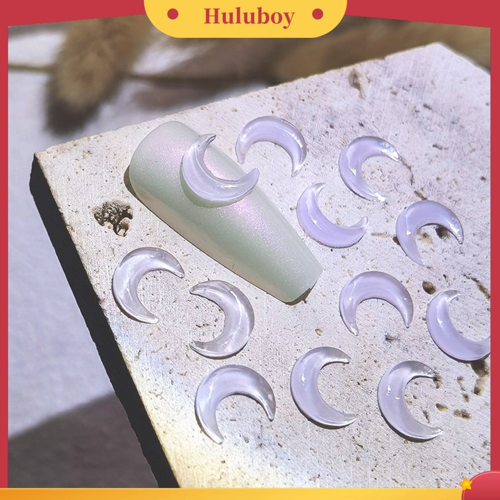{In Stock} 20Pcs Dekorasi Nail Art Bentuk Kreatif Efek Visual Mengkilap Warna Hidup Tahan Luntur Mudah Diterapkan Bulan DIY Manicure Decoration Nail Art Designs Perlengkapan Kuku