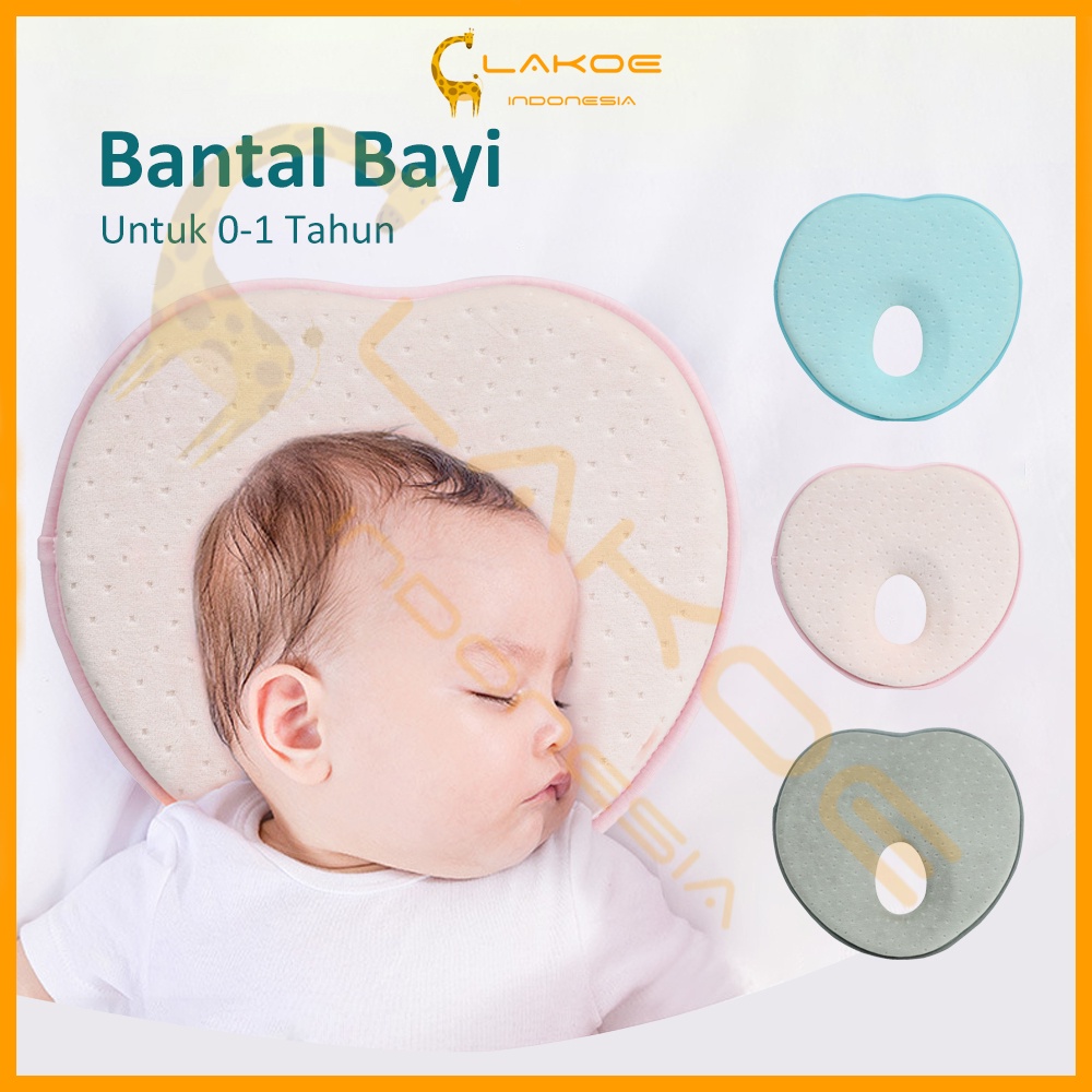 Lakoe Bantal Bayi Anti Peyang/Newborn Bentuk Hati Pillow/ Bantal Peyang Bayi