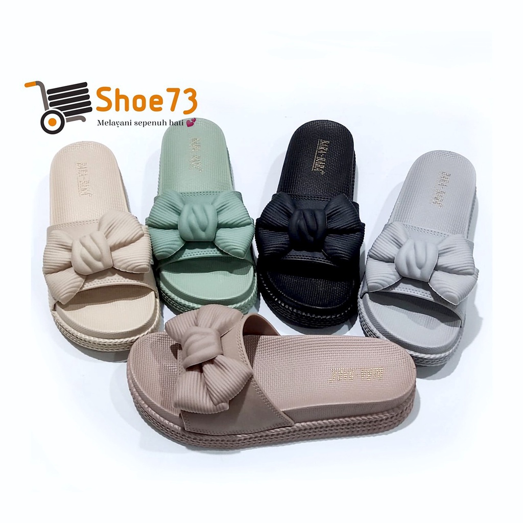 BARA BARA JSL 895 B-21BW NEW SIZE 36-40 ORIGINAL l Sandal selop jelly wanita l Sendal kokop cewek impor