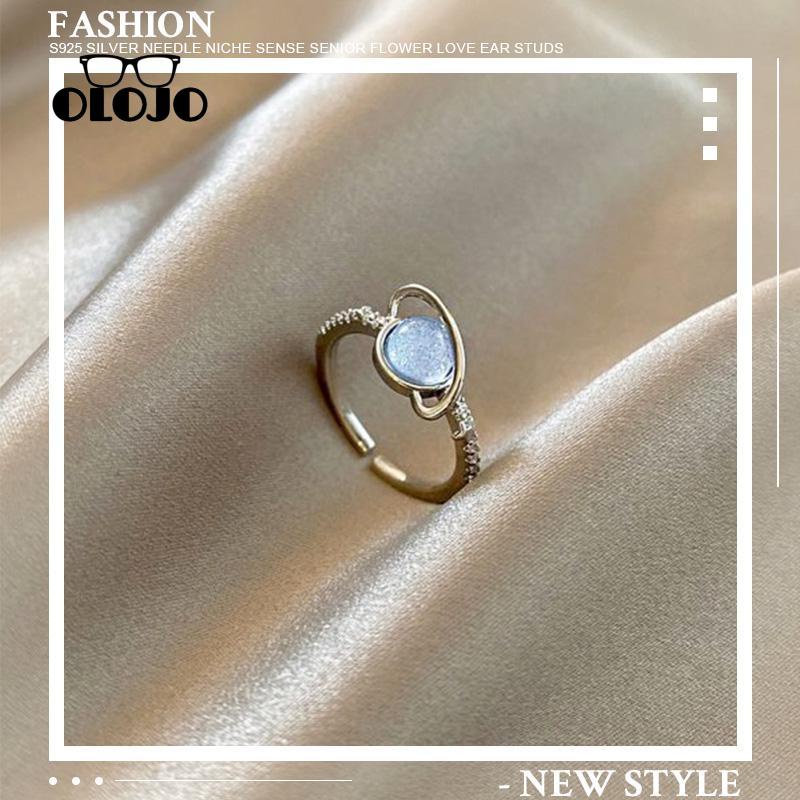 【COD】Planet Cincin Wanita Desain Rasa Kepribadian Mode Canggih Cahaya Mewah Indah Cincin