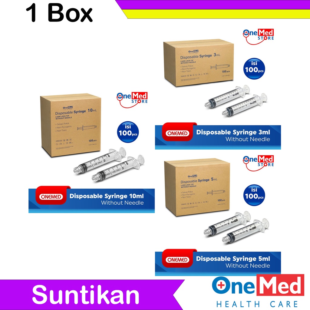 Syringe Without Needle Onemed Box