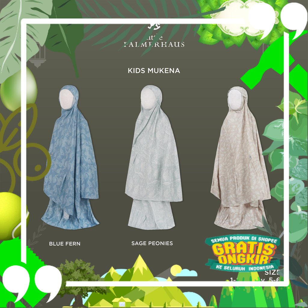 Baby Giggles - Little Palmerhaus Kids Mukena 2.0 / Mukena Anak/ Trendy Modis