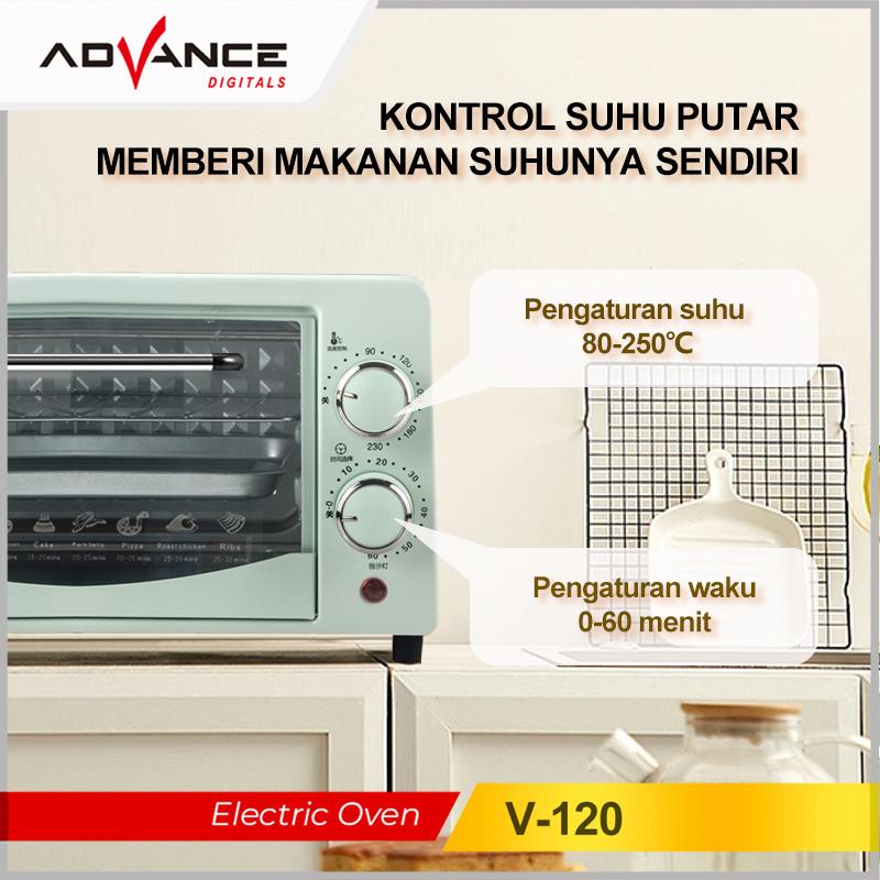 【READY COD】Advance Oven Listrik 12L 400W Low watt Electric Oven Garansi 1 Tahun