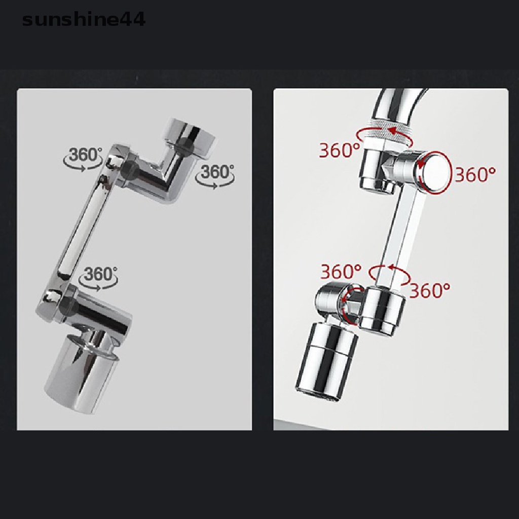 Sunshine Alloy Rotasi Universal Keran Aerator Retracta Lengan Robot Putar Faucet Extension Aksesori Dapur Faucet Extender ID