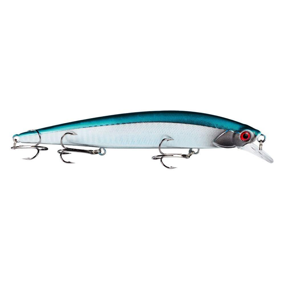 TOP 2pcs Ikan Kecil Umpan Pancing 14cm Mata 3D Lapisan Renang Penuh Dengan 3kait Pancing