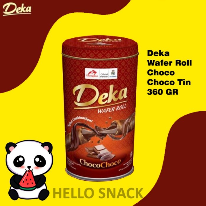 

DEKA wafer roll choco choco nut banana hazelnut 360g kue wafer kaleng - Choco CHOCO, 360 Gram