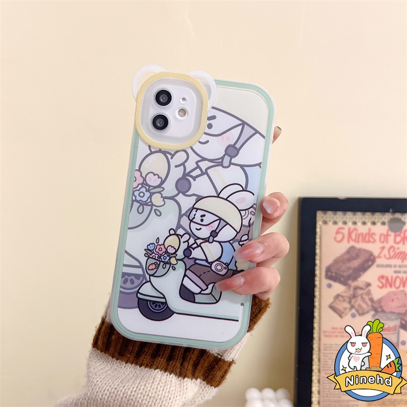 IPHONE Casing Kompatibel Untuk Iphone14 13 12 11 Pro Max X Xr Xs Max SE 8 7 6 6s Plus Ins Casing Ponsel Lucu Motif Kartun Silikon TPU Soft Case Shockproof Bumper Casing Cover Pelindung