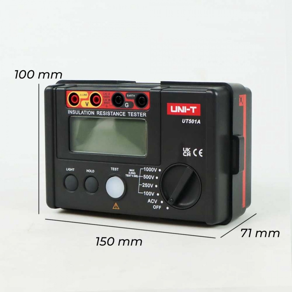 Digital Insulation Resistance AC DC Voltage Tester 2000m Ohm LCD
