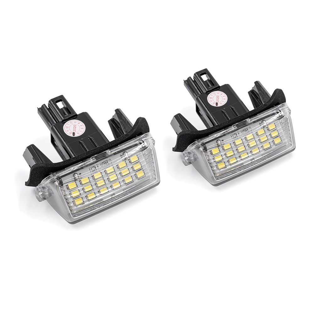 2pcs Untuk Toyota Yaris Camry Corolla Prius Ractis Verso Putih LED Plat Lampu Nomor Plat Lampu