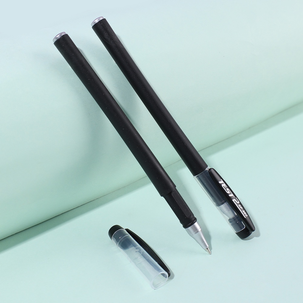 Classic Matte Carbon Neutral Pen Pulpen Tulisan Ujian Siswa Universal 0.5mm Hitam Tergantikan Refill Pulpen Berbasis Air