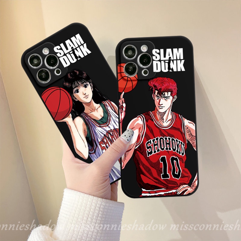 Fashion Couple Keren Anak Laki-Laki Perempuan Ponsel Case Kompatibel Untuk IPhone 7Plus XR 11 13 12 14 Pro Max 6 7 8 6S Plus X XS Max SE 2020 Basket Nomor10 Tepi Lurus Lembut Tpu Penutup Belakang