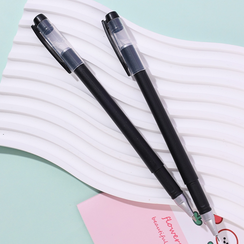 [Harga Grosir] Pulpen Ballpoint Karbon Buram Ujian Siswa/0.35/0.5mm Tiga Warna Hitam Biru Merah Simple Press Pen/Pena st Segar Kecil Tinta Hitam Pulpen/Alat Tulis Kantor