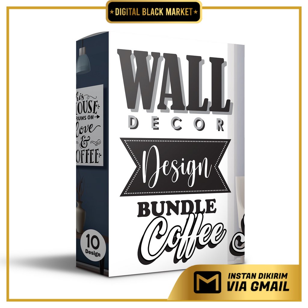 10 Desain Wall Decor Cofee Series CorelDraw v17