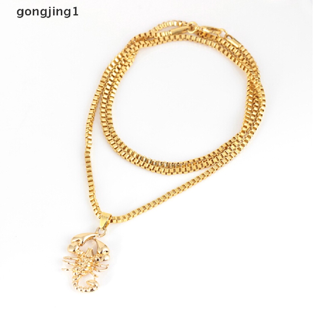 Ggg Fashion Hip Hop Pria Scorpio Rantai Panjang Sweater Kalung Punk Rock Perhiasan Hadiah ID